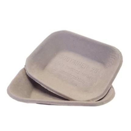 Recycled paper disposable cat feeding bowls Foodtainer 25